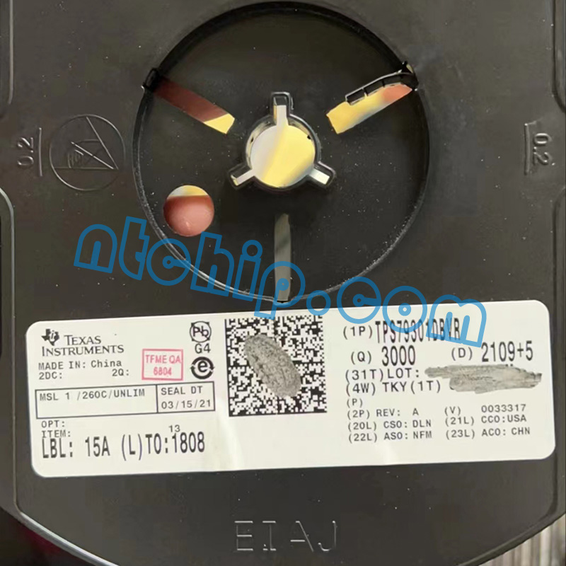 Texas Instruments TPS79301DBVR Packaging and Labeling